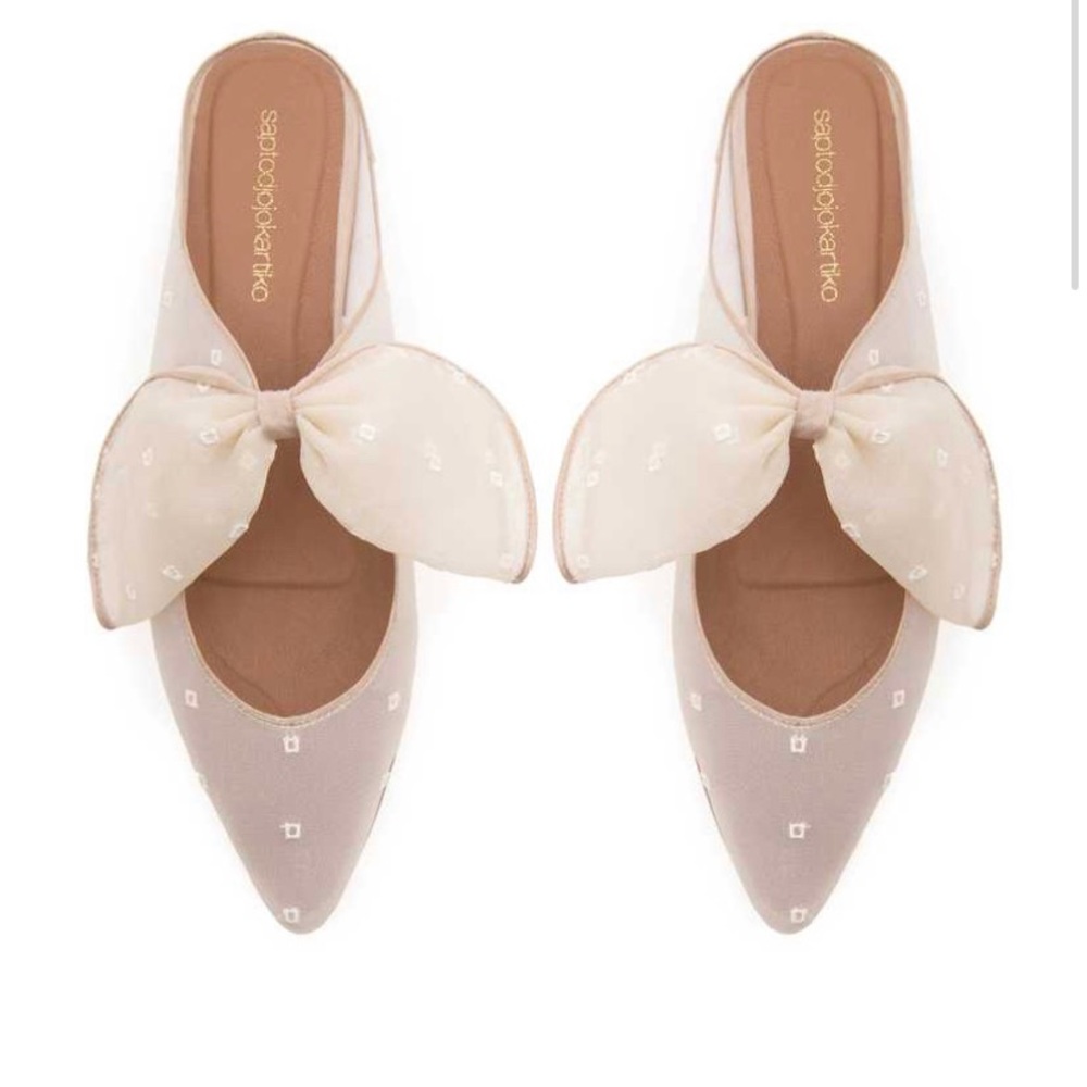 Sapto Djojokartiko Magani Organza Mules Flats